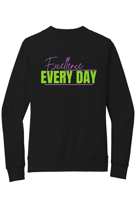 Excellence Crewneck French Terry Bomber Jacket