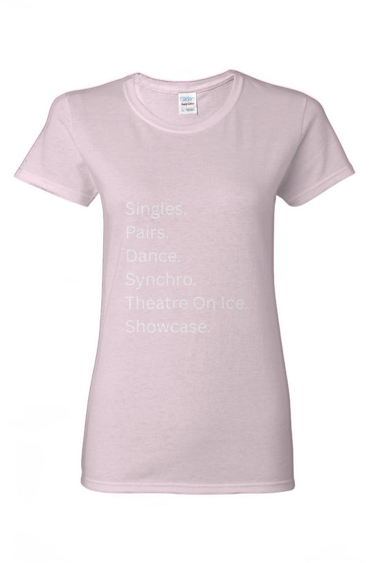 Ladies Skating Disciplines T-Shirt